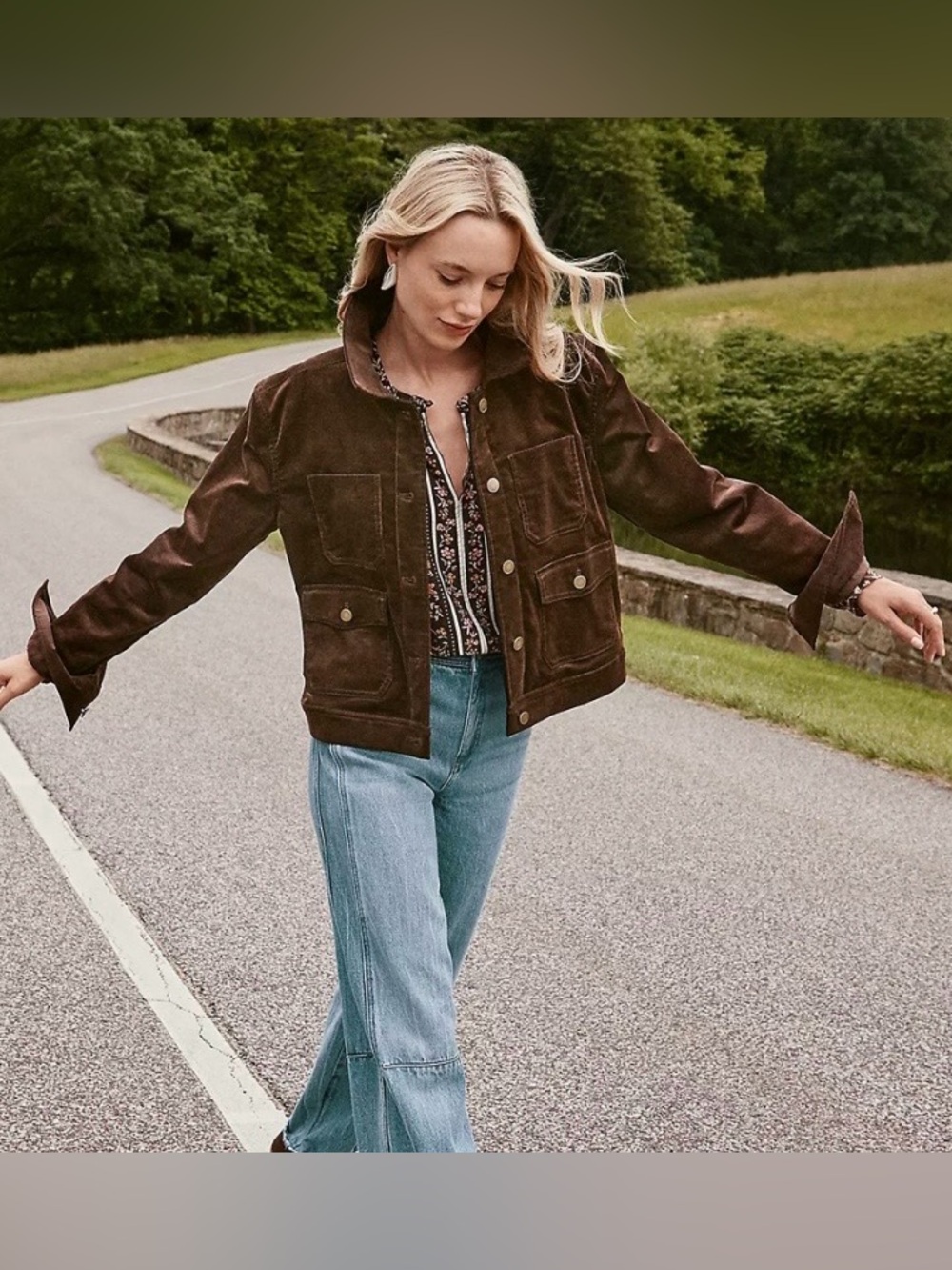 LOFT Brushed Corduroy Shirt Jacket